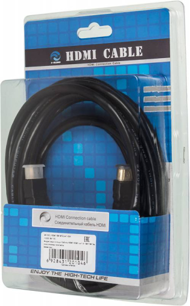 Кабель соединительный аудио-видео Ningbo HDMI-5M-MG HDMI (m)/HDMI (m) 5м. феррит.кольца позолоч.конт. черный (HDMI-5M-MG(VER1.4)BL)