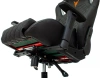 Кресло игровое Knight Outrider черный ромбик эко.кожа с подголов. крестов. металл