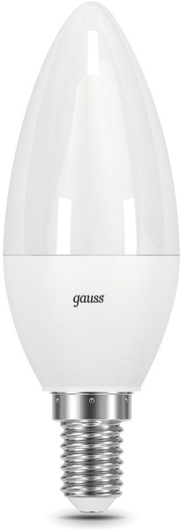 Лампа светодиодная Gauss 103101307-D 7Вт цок.:E14 свеча 150B 6500K св.свеч.бел.хол. (упак.:1шт)