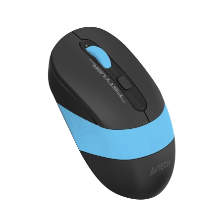 Мышь A4Tech Fstyler FG10S черный/синий оптическая (2000dpi) silent беспроводная USB для ноутбука (4but)