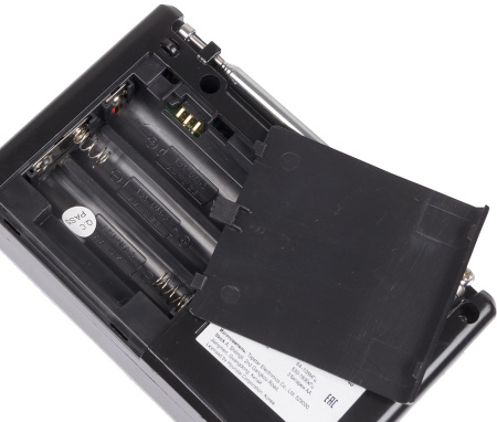Радиоприемник портативный Hyundai H-PSR140 черный USB microSD