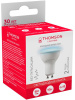 Лампа светодиодная Thomson TH-B2328 10Вт цок.:GU10 полусф. 220B 6500K св.свеч.бел.хол. MR16 (упак.:1шт)