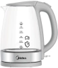 Чайник электрический Midea MK-8017 1.7л. 2200Вт белый корпус: стекло