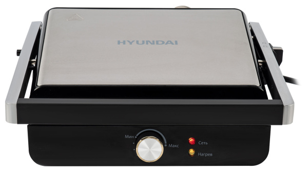 Электрогриль Hyundai HYG-1043 1800Вт черный/черный