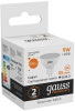 Лампа светодиодная Gauss Elementary MR16 9Вт цок.:GU5.3 спот 220B 2700K св.свеч.бел.теп. MR16 (упак.:10шт) (13519)