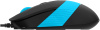 Мышь A4Tech Fstyler FM10S черный/синий оптическая 1600dpi silent USB 3but (FM10S USB BLUE)