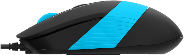 Мышь A4Tech Fstyler FM10S черный/синий оптическая 1600dpi silent USB 3but (FM10S USB BLUE)