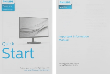 Монитор Philips 27" 272V8LA черный VA LED 16:9 HDMI M/M матовая 250cd 178гр/178гр 1920x1080 75Hz VGA DP FHD 4кг