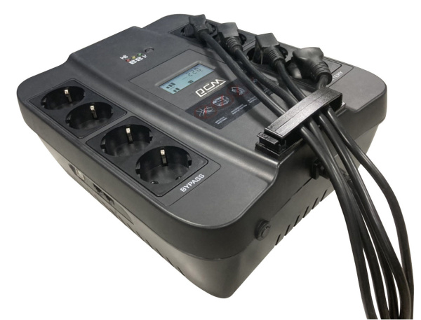Источник бесперебойного питания Powercom Spider SPD-550U LCD USB 330Вт 550ВА черный