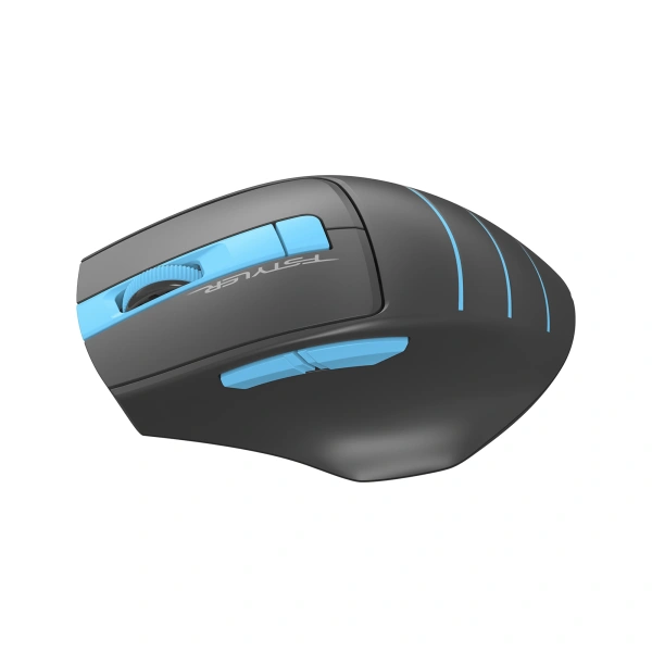 Мышь A4Tech Fstyler FG30 серый/синий оптическая (2000dpi) беспроводная USB (6but)