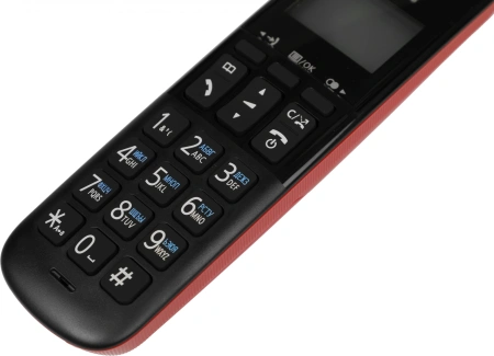 Р/Телефон Dect Panasonic KX-TGB610RUR красный/черный АОН