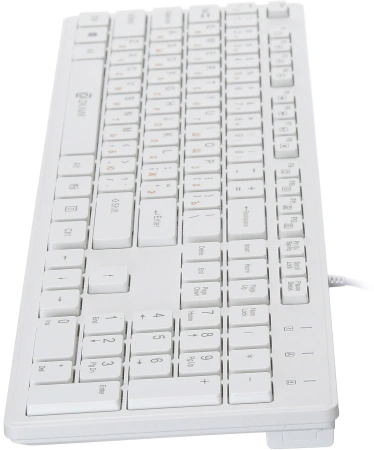 Клавиатура Оклик 500M белый USB slim Multimedia