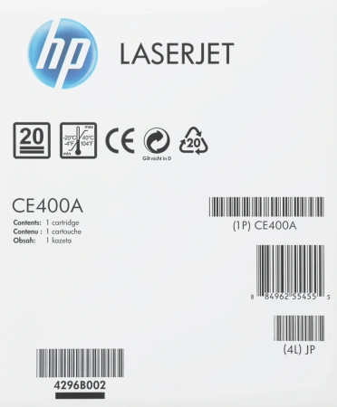 Картридж лазерный HP 507A CE400A черный (5000стр.) для HP CLJ M551