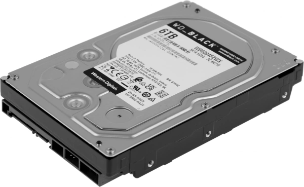 Жесткий диск WD SATA-III 6TB WD6004FZWX Desktop Black (7200rpm) 128Mb 3.5"