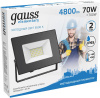 Прожектор уличный Gauss Elementary 613100370 светодиодный 70Втчерный