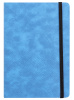 Блокнот Deli EN123LBLUE A5 210х143мм искусст. кожа 80л линейка твердая обложка голубой
