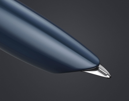 Ручка перьев. Parker 51 Core (CW2123501) Midnight Blue CT F сталь нержавеющая подар.кор.