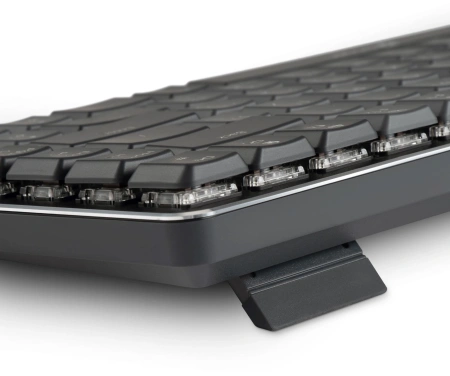 Клавиатура Оклик K615X механическая серый/серебристый USB slim Multimedia for gamer LED (1934413)