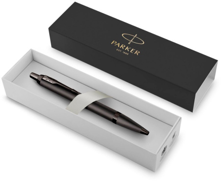 Ручка шариков. Parker IM Monochrome K328 (CW2172961) Bronze PVD M син. черн. подар.кор.