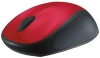 Мышь Logitech M235 красный/черный оптическая 1000dpi беспров. USB для ноутбука 2but (910-007130)