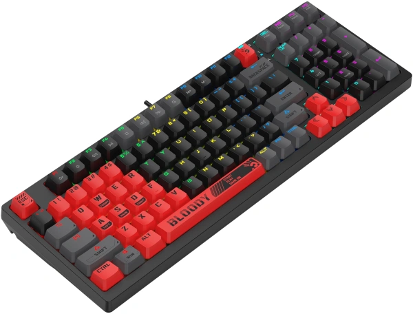 Клавиатура A4Tech Bloody S98 Sports Red BLMS Plus механическая красный/черный USB for gamer LED (S98