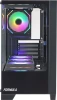 Корпус Formula Crystal Z1M черный без БП mATX 7x120mm 1xUSB2.0 1xUSB3.0 audio bott PSU