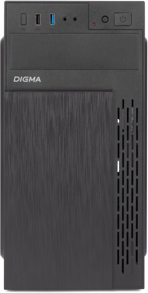 Корпус Digma DCC-MN301 черный без БП mATX 2xUSB2.0 audio