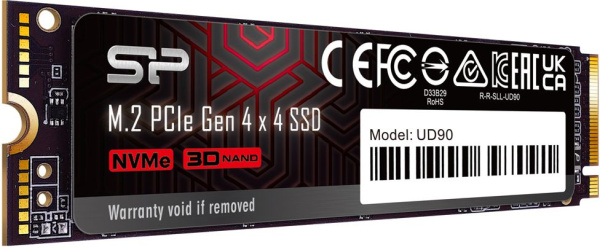 Накопитель SSD Silicon Power PCI-E 4.0 x4 1Tb SP01KGBP44UD9005 M-Series UD90 M.2 2280