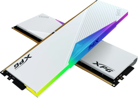 Память DDR5 2x16GB 6400MHz A-Data AX5U6400C3216G-DCLARWH XPG Lancer RGB RTL PC5-51200 CL32 DIMM 288-pin 1.4В kit dual rank с радиатором Ret