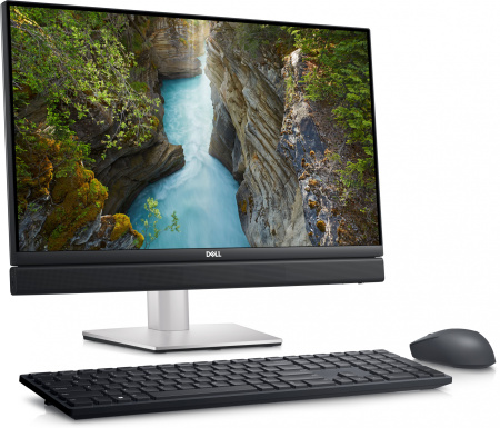Моноблок Dell Optiplex 7410 Plus 23.8" Full HD i5 13500 (1.8) 16Gb SSD512Gb UHDG 770 CR Windows 11 Professional GbitEth WiFi BT 240W клавиатура мышь Cam серебристый 1920x1080