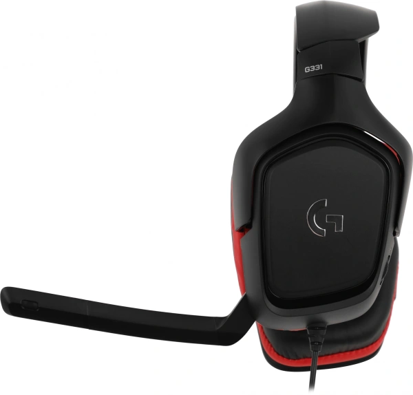 Наушники с микрофоном Logitech G331 черный/красный 2м мониторные (981-000758)