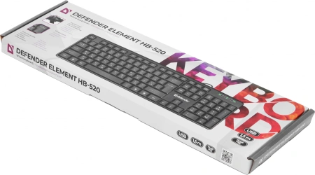 Клавиатура Defender Element HB-520 черный USB