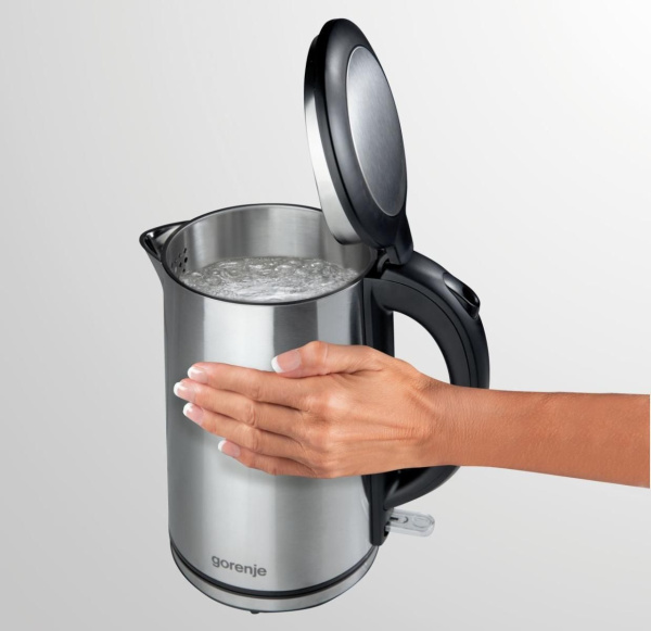 Чайник Gorenje K15DWS 1.5л. 2200Вт нержавеющая сталь (металл/пластик)
